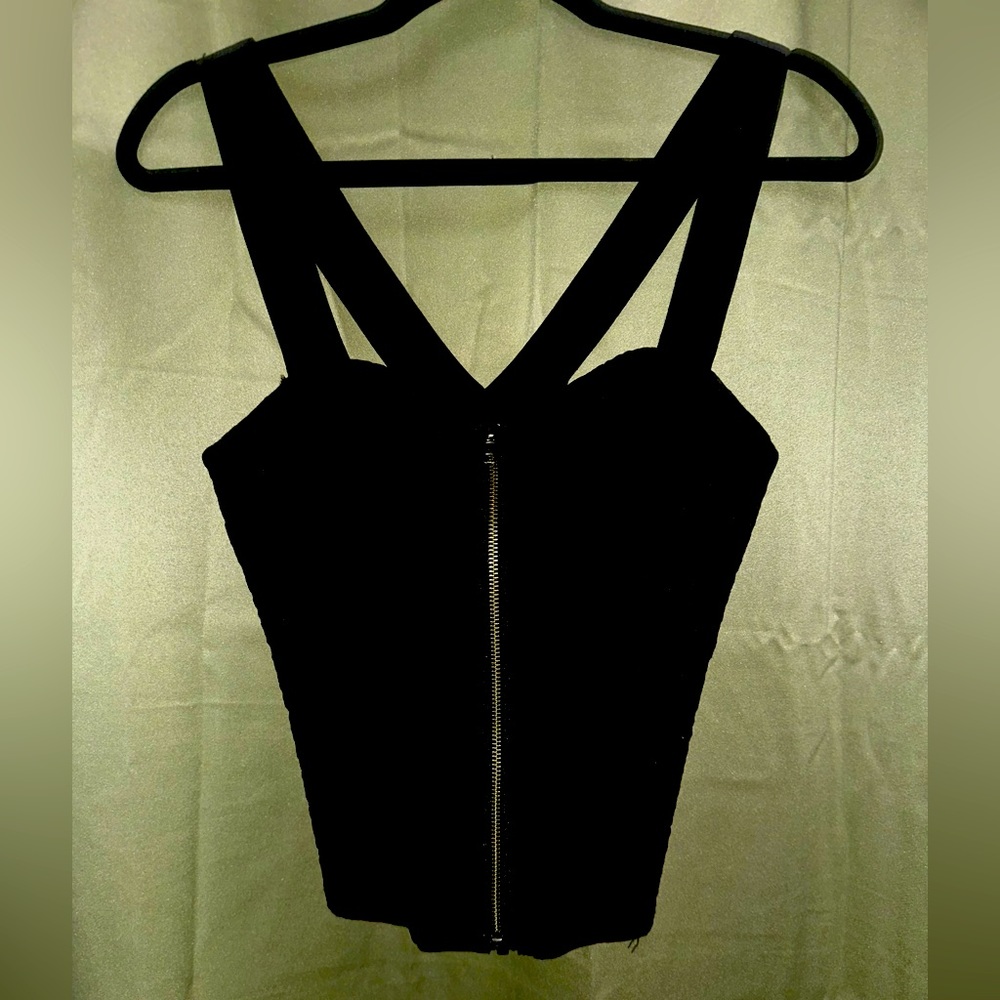 Bustier Style Black tank